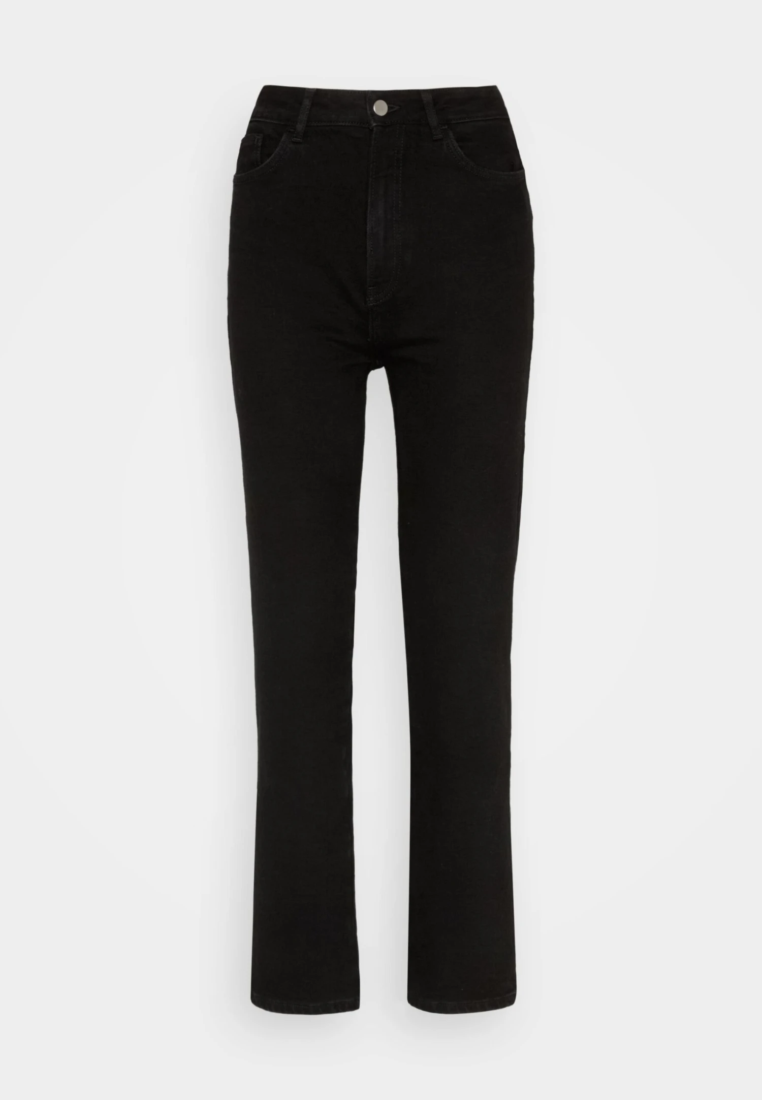 Anna Field Straight Leg Jeans - Black Denim 5 Anna Field Straight Leg Jeans - Black Denim - Image 5