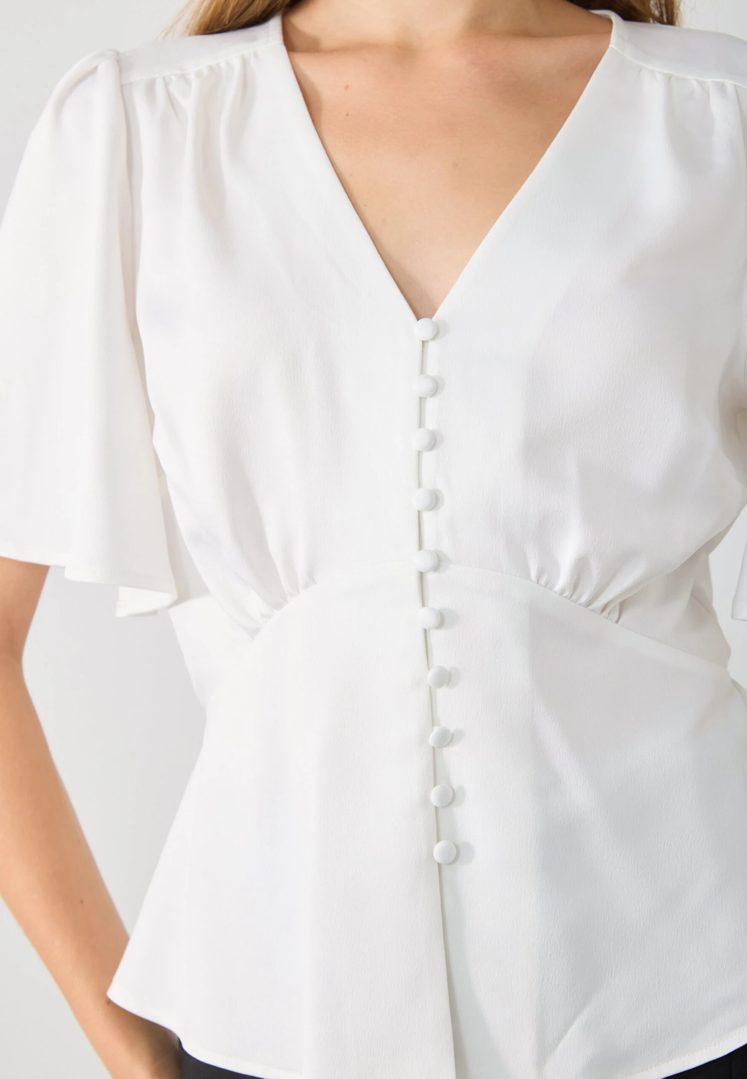 Anna Field Button-down Blouse - Cloud Dancer 5 Anna Field Button-down Blouse - Cloud Dancer - Image 5