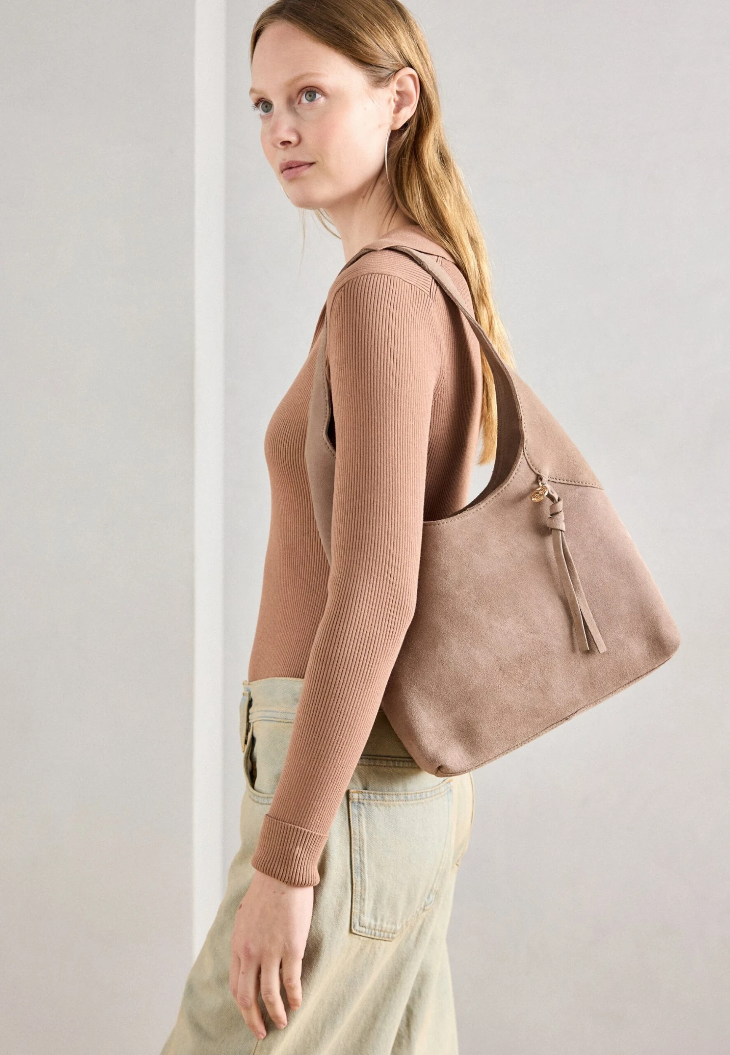 Anna Field LEATHER - Handbag - Taupe 2 Anna Field LEATHER - Handbag - Taupe - Image 2