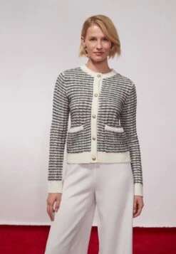 Anna Field Cardigan - Black/off-white