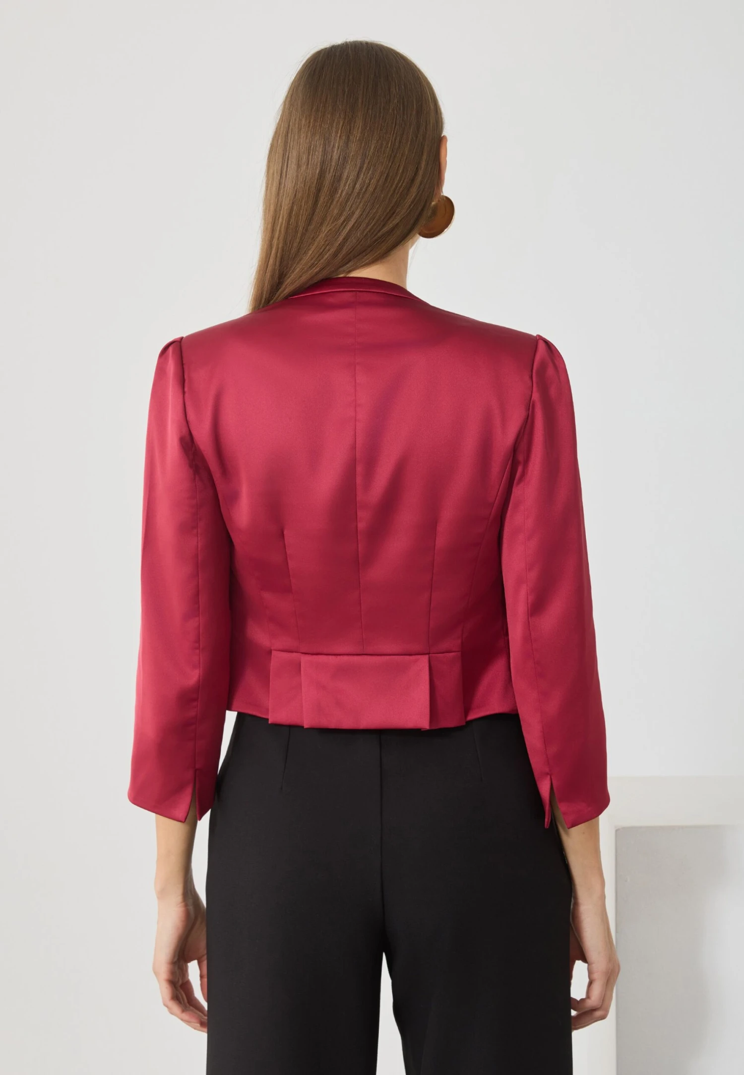 Anna Field Blazer - Bordeaux 3 Anna Field Blazer - Bordeaux - Image 3