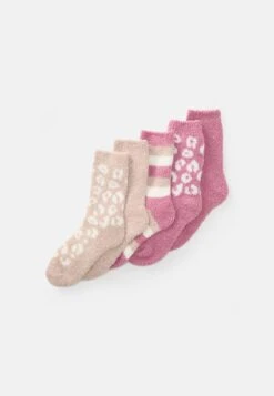 Anna Field 5 PACK - Socks - Pink/beige/white