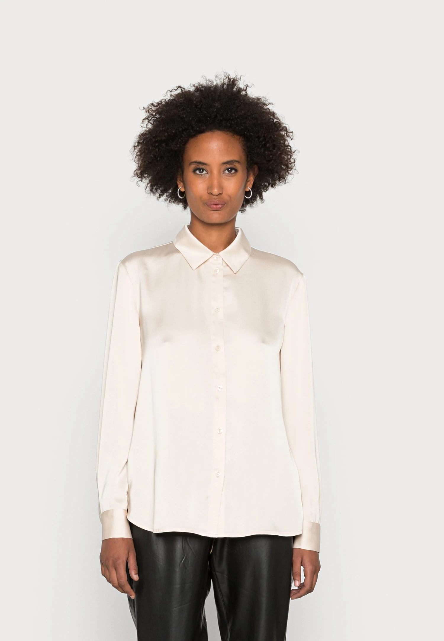 Anna Field Button-Down Blouse - Nude 1 Anna Field Button-Down Blouse - Nude