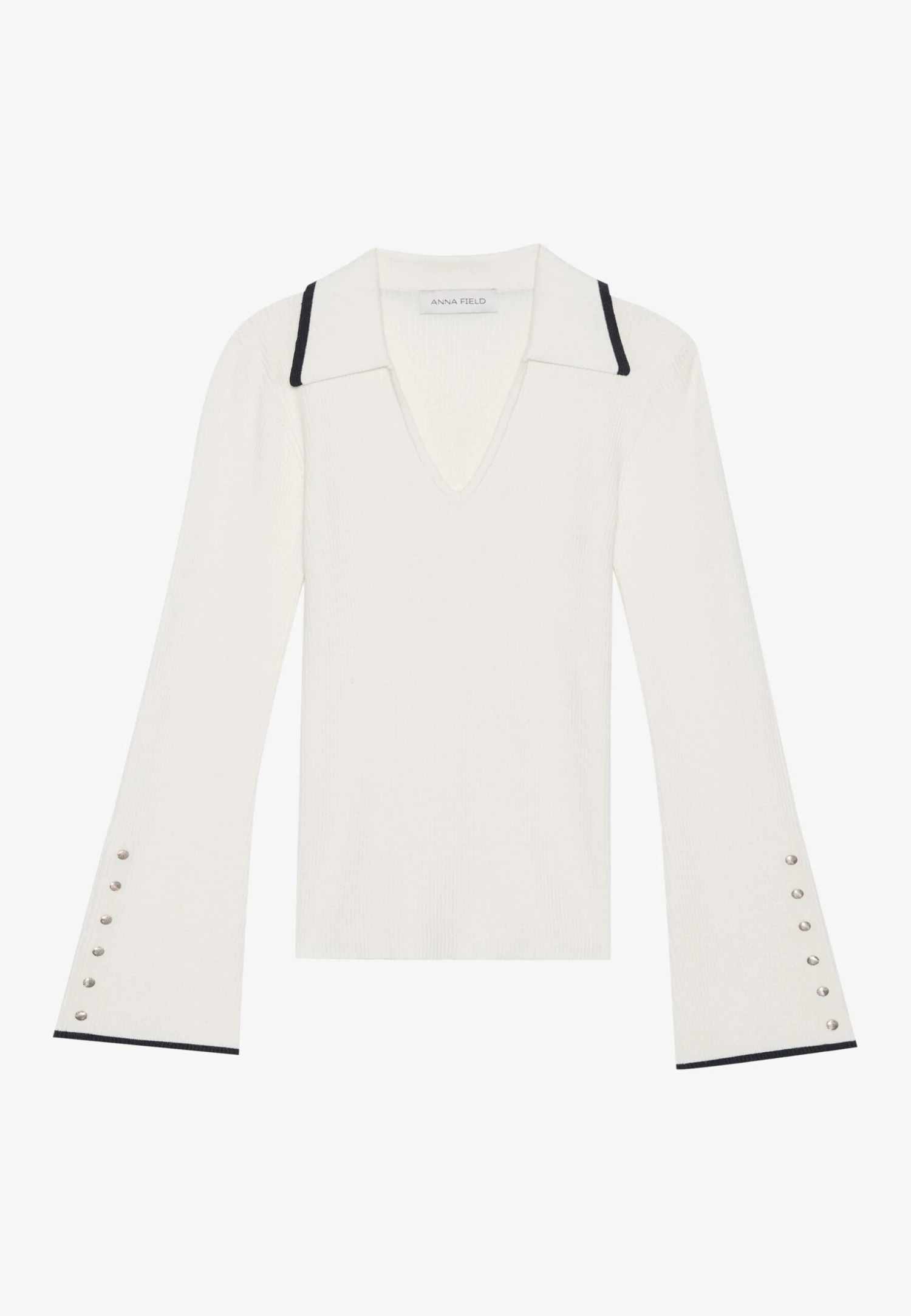 Anna Field Jumper - Off-white_navy 4 Anna Field Jumper - Off-white_navy - Image 4