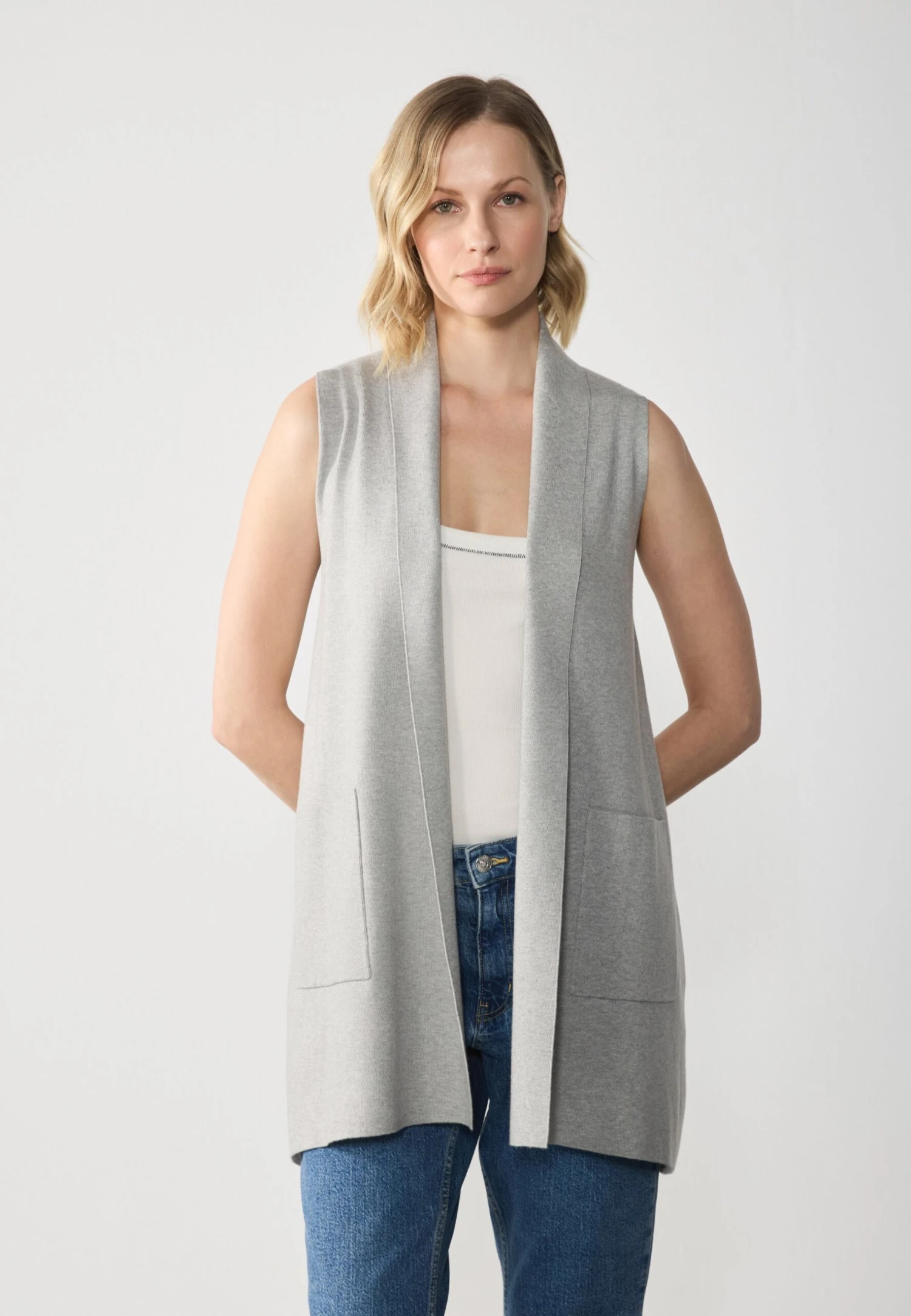 Anna Field Cardigan - Light Grey Melange 1 Anna Field Cardigan - Light Grey Melange