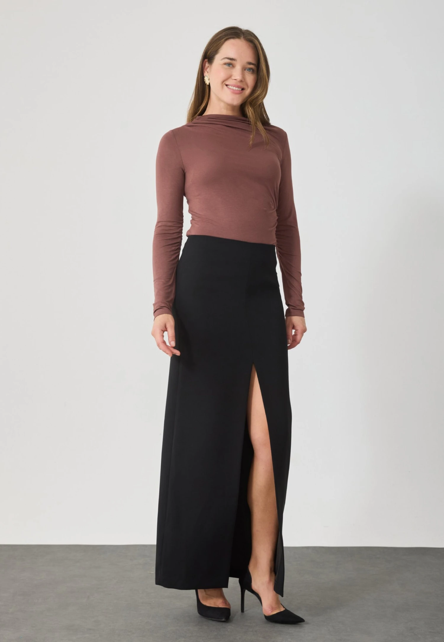 Anna Field Long Sleeved Top - Marron 2 Anna Field Long Sleeved Top - Marron - Image 2