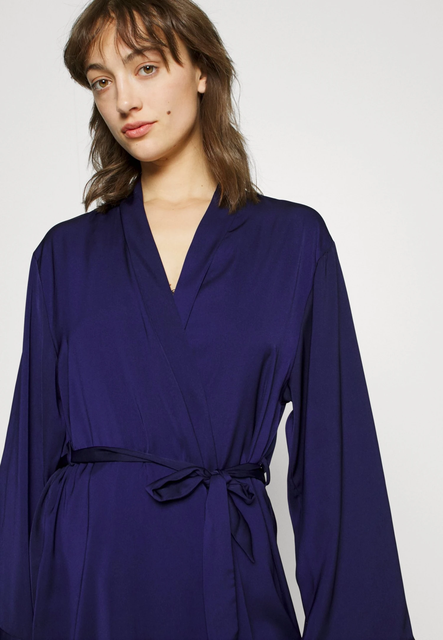 Anna Field Dressing Gown - Blue 4 Anna Field Dressing Gown - Blue - Image 4
