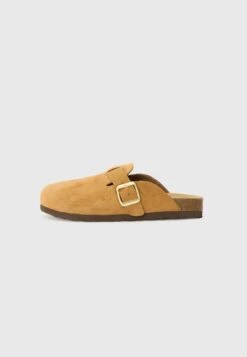 Anna Field LEATHER - Slippers - Cognac