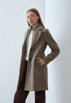 Anna Field Classic Coat - Mottled Beige