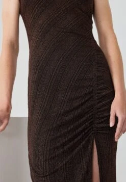 Anna Field Cocktail Dress / Party Dress - Black/copper Lurex -Fashion ca0ae374c3764bdfae7f297817fbf321