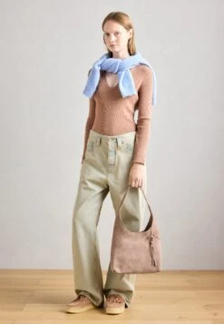 Anna Field LEATHER - Handbag - Taupe 9 Anna Field LEATHER - Handbag - Taupe -Fashion ca325b6fae8f40d09e8f418ef219393f