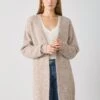 Anna Field Cardigan - Taupe Melange