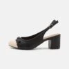 Classic Heels - Black/beige