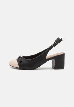 Classic Heels - Black/beige