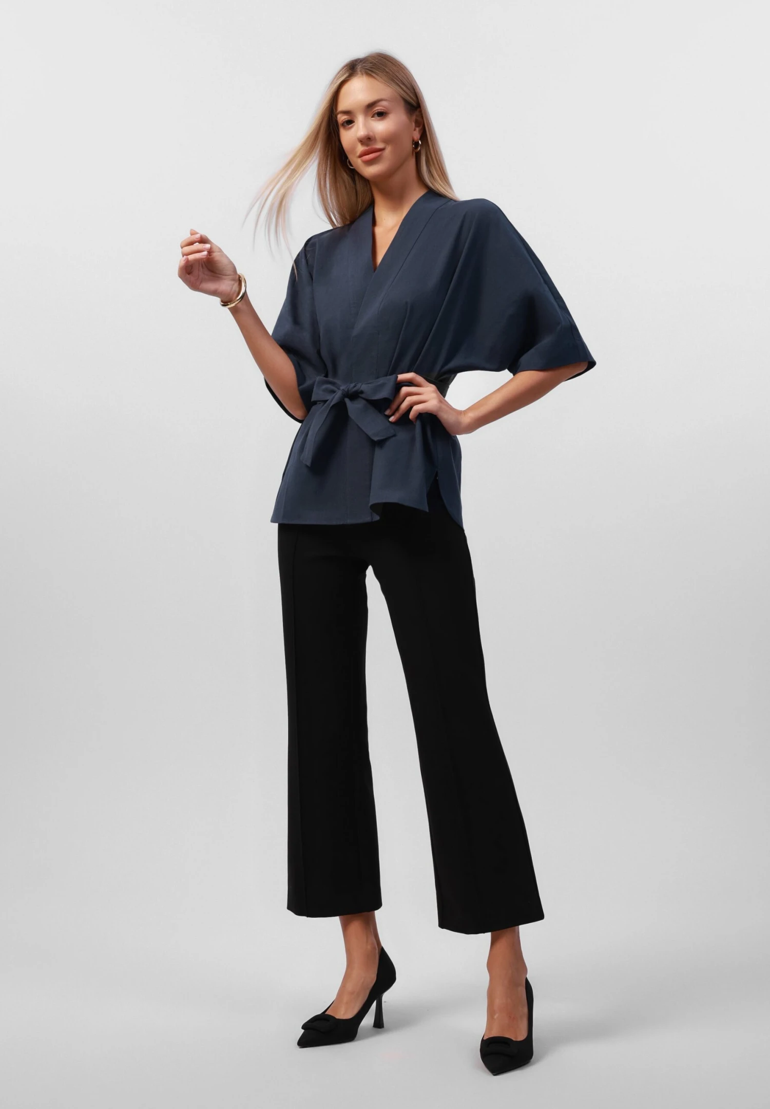 Anna Field Blouse - Navy 2 Anna Field Blouse - Navy - Image 2