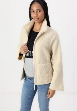 SHERPA JACKET - Fleece Jumper - Off White -Fashion ce8d0e545a7340e49f90a6b833499223