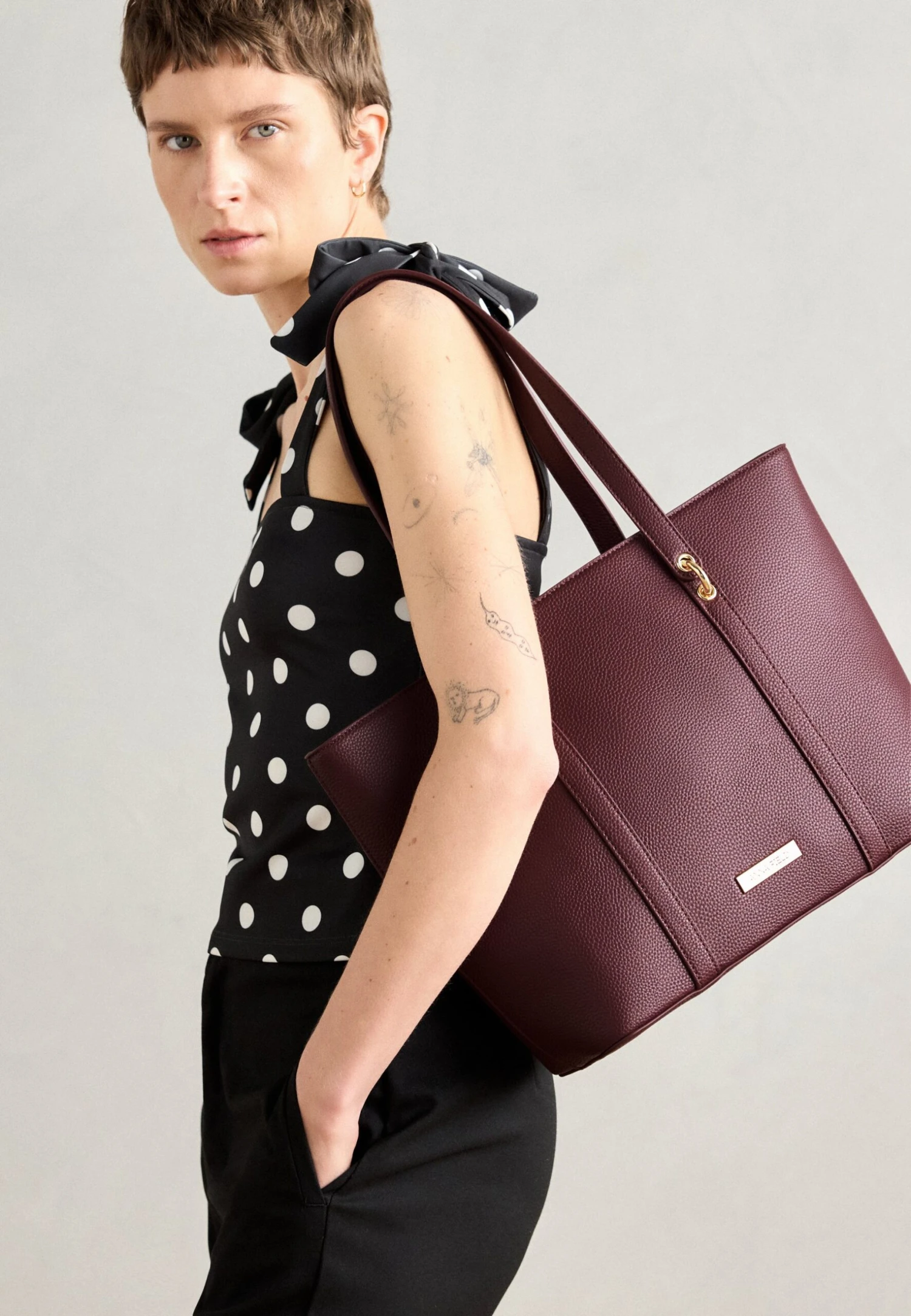 Anna Field Tote Bag - Dark Brown 8 Anna Field Tote Bag - Dark Brown - Image 8