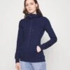Zip-Up Sweatshirt -Dark Blue