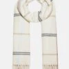 Anna Field Scarf - Off-white,brown,blue