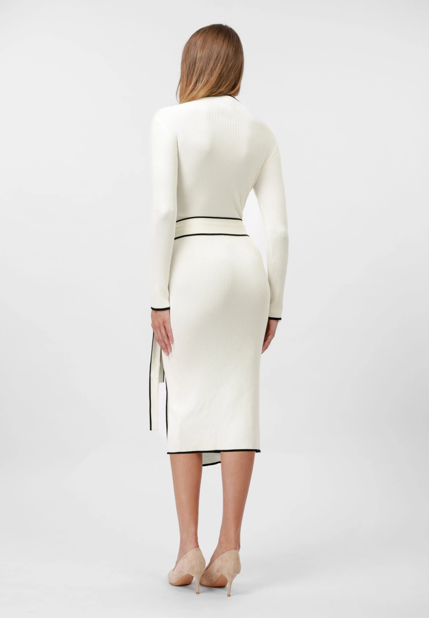 Anna Field Jumper Dress - White/black 3 Anna Field Jumper Dress - White/black - Image 3