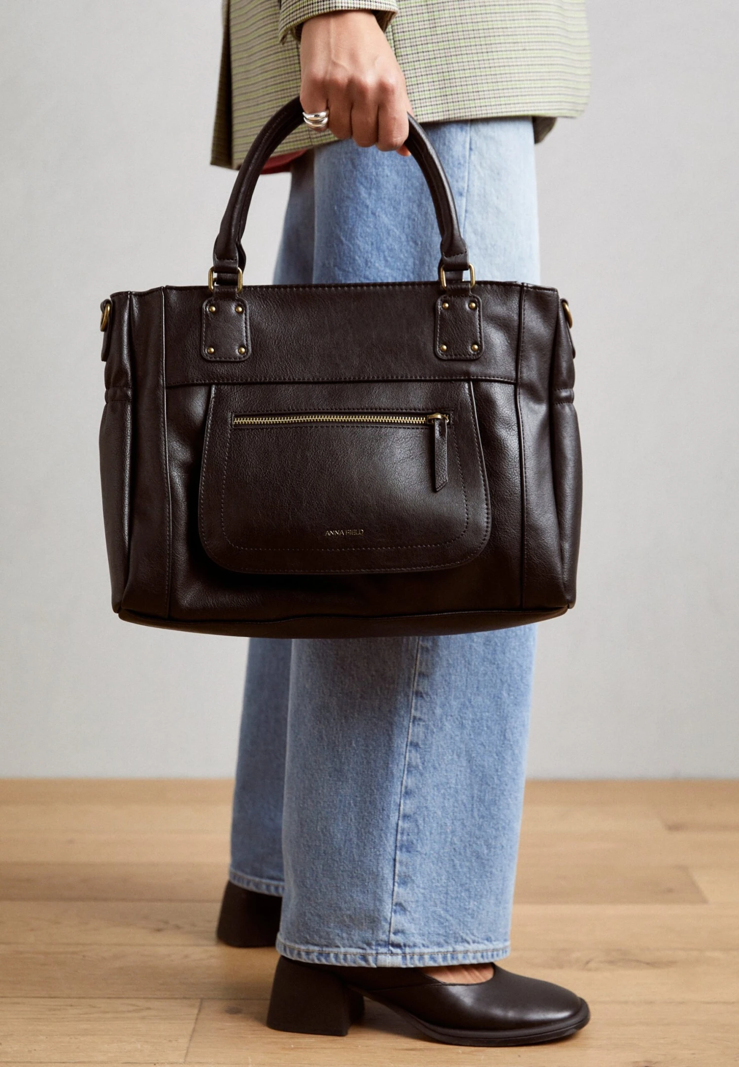 Anna Field Handbag - Dark Green 9 Anna Field Handbag - Dark Green - Image 9