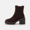 Anna Field LEATHER - Platform Ankle Boots - Brown