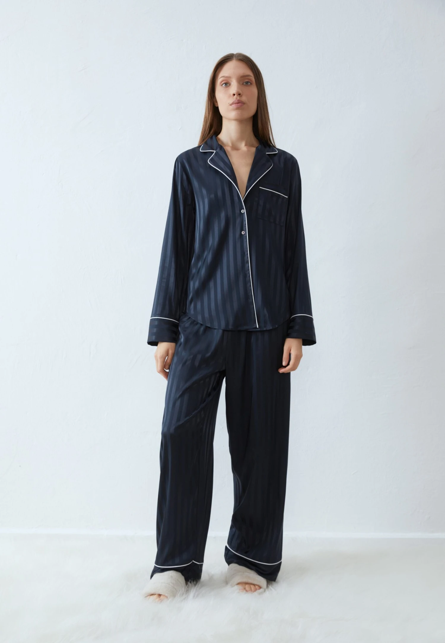 Anna Field SET - Pyjamas - Dark Blue 1 Anna Field SET - Pyjamas - Dark Blue
