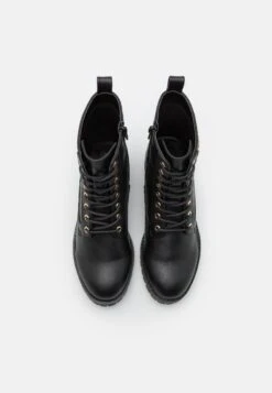 Lace-Up Ankle Boots - Black 11 Lace-Up Ankle Boots - Black -Fashion d8a44c02dd8143e698bac79d3be3eb38