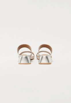 Anna Field Heeled Mules - Silver Coloured -Fashion d90d9d64874044de9799de143da2b481