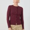 Anna Field Cardigan - Bordeaux