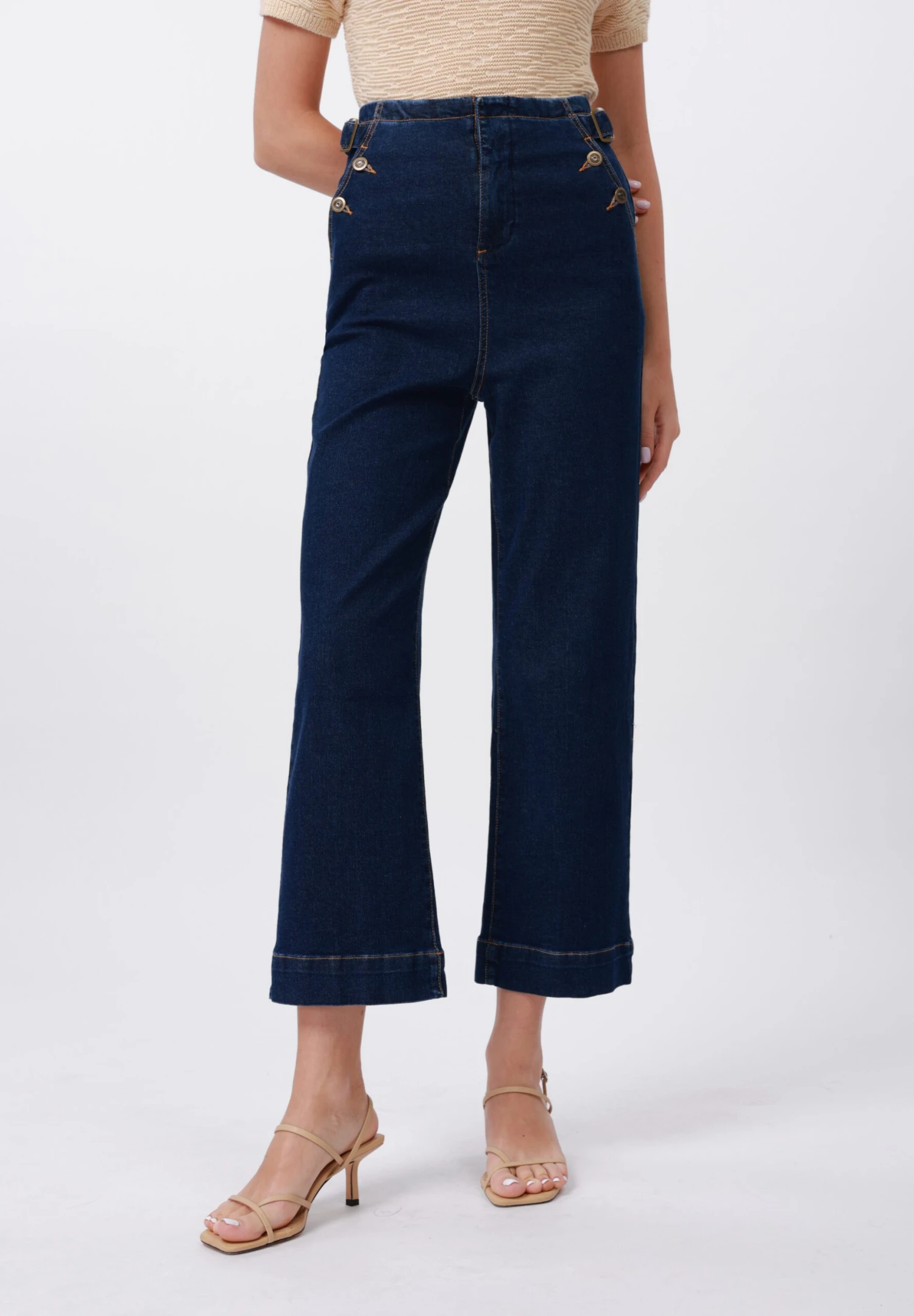 Anna Field Straight Leg Jeans - Dark Blue Wash 1 Anna Field Straight Leg Jeans - Dark Blue Wash