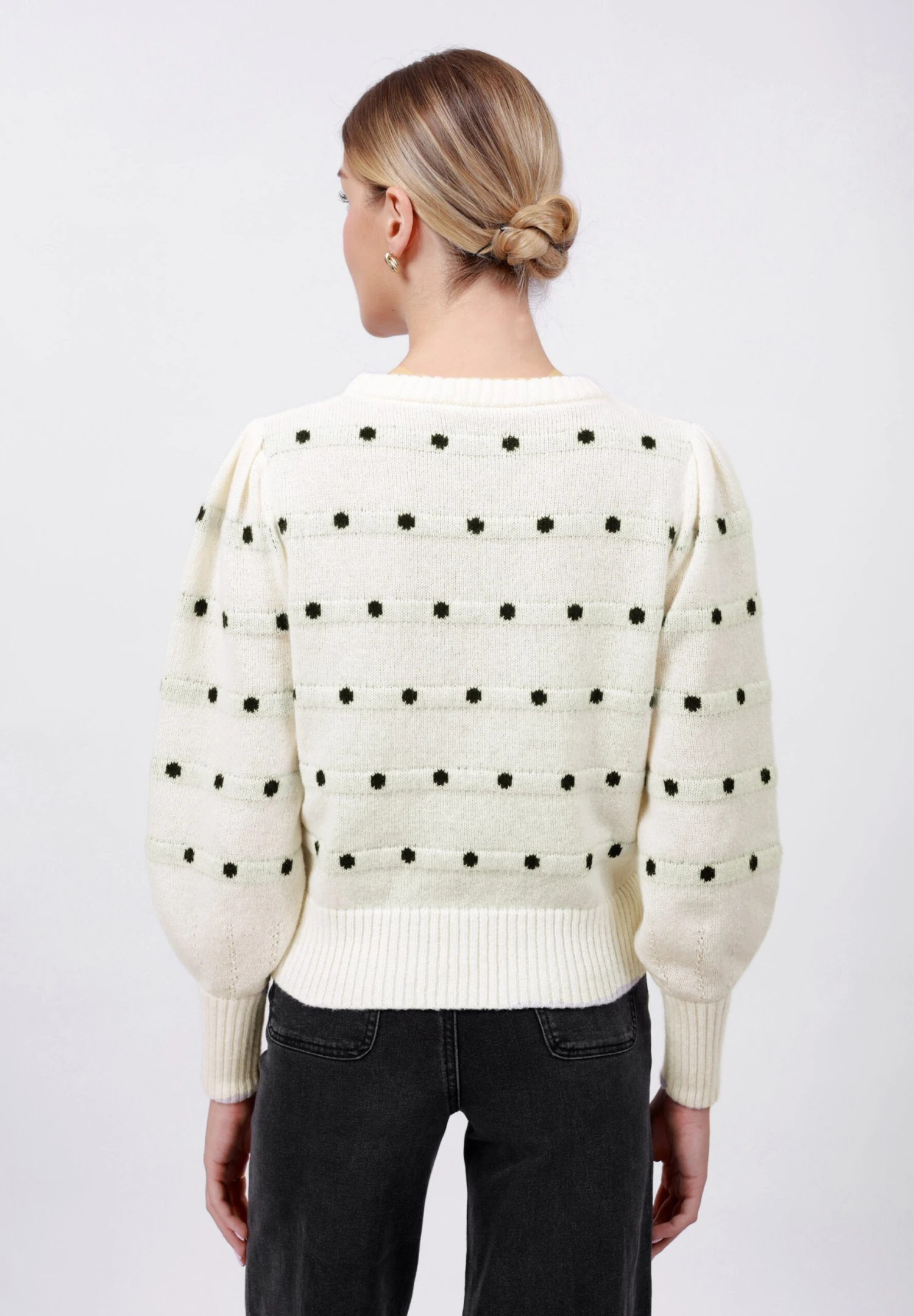 Anna Field Jumper - Ecru/black 3 Anna Field Jumper - Ecru/black - Image 3