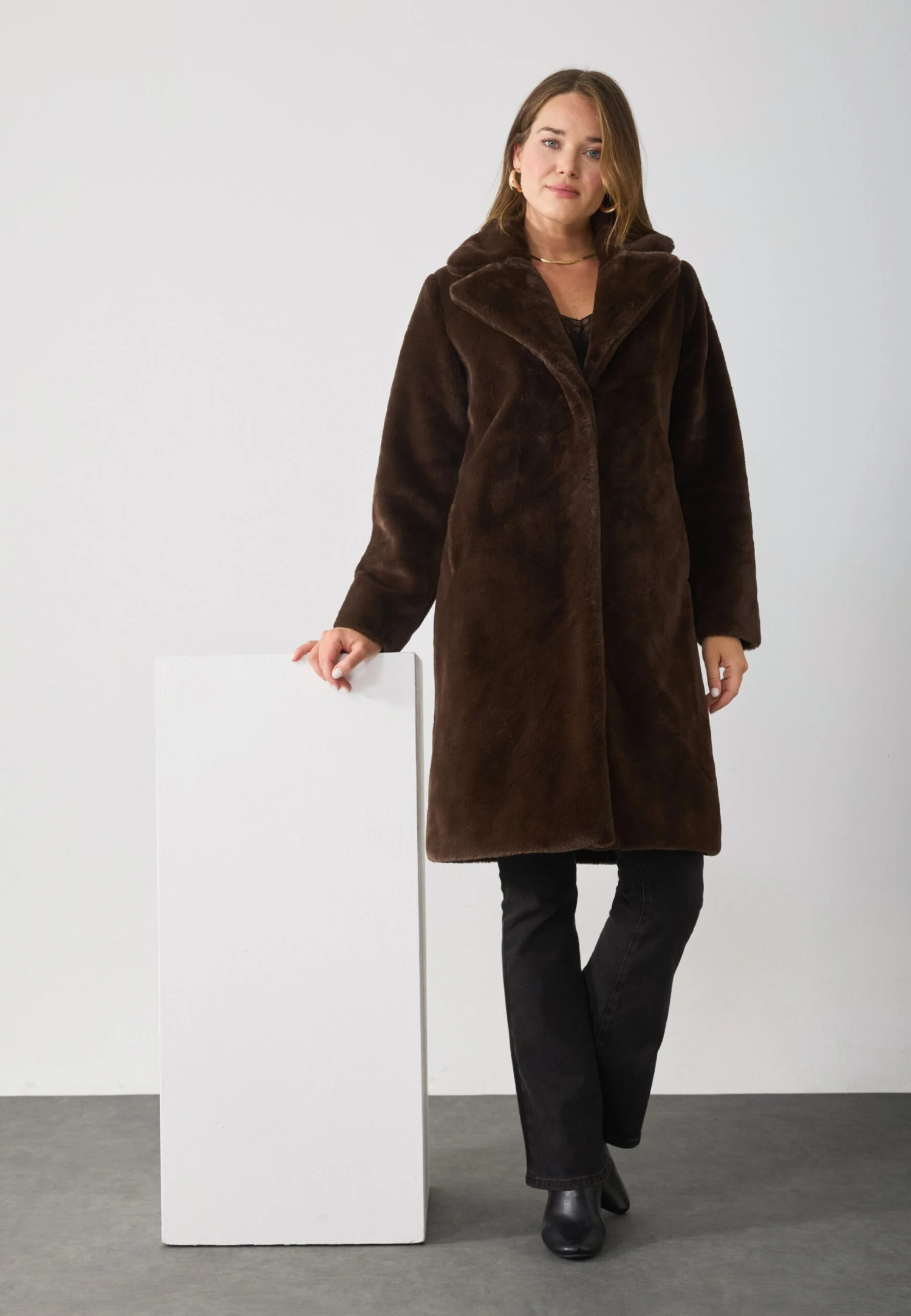 Anna Field Winter Coat - Dark Brown 2 Anna Field Winter Coat - Dark Brown - Image 2