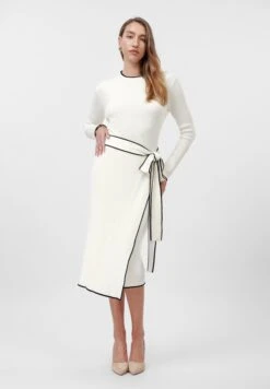 Anna Field Jumper Dress - White/black