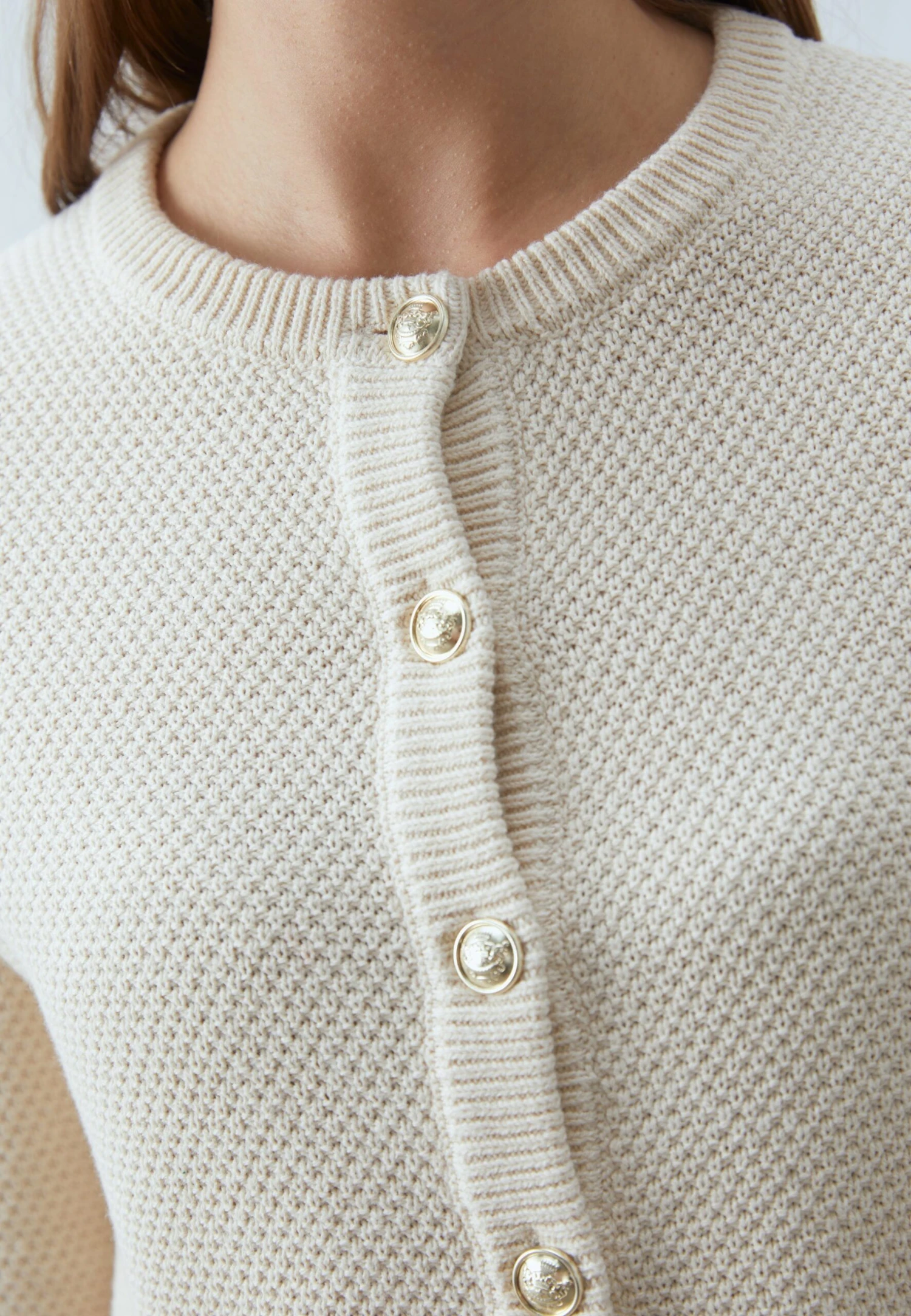 Anna Field Cardigan - Sand 5 Anna Field Cardigan - Sand - Image 5