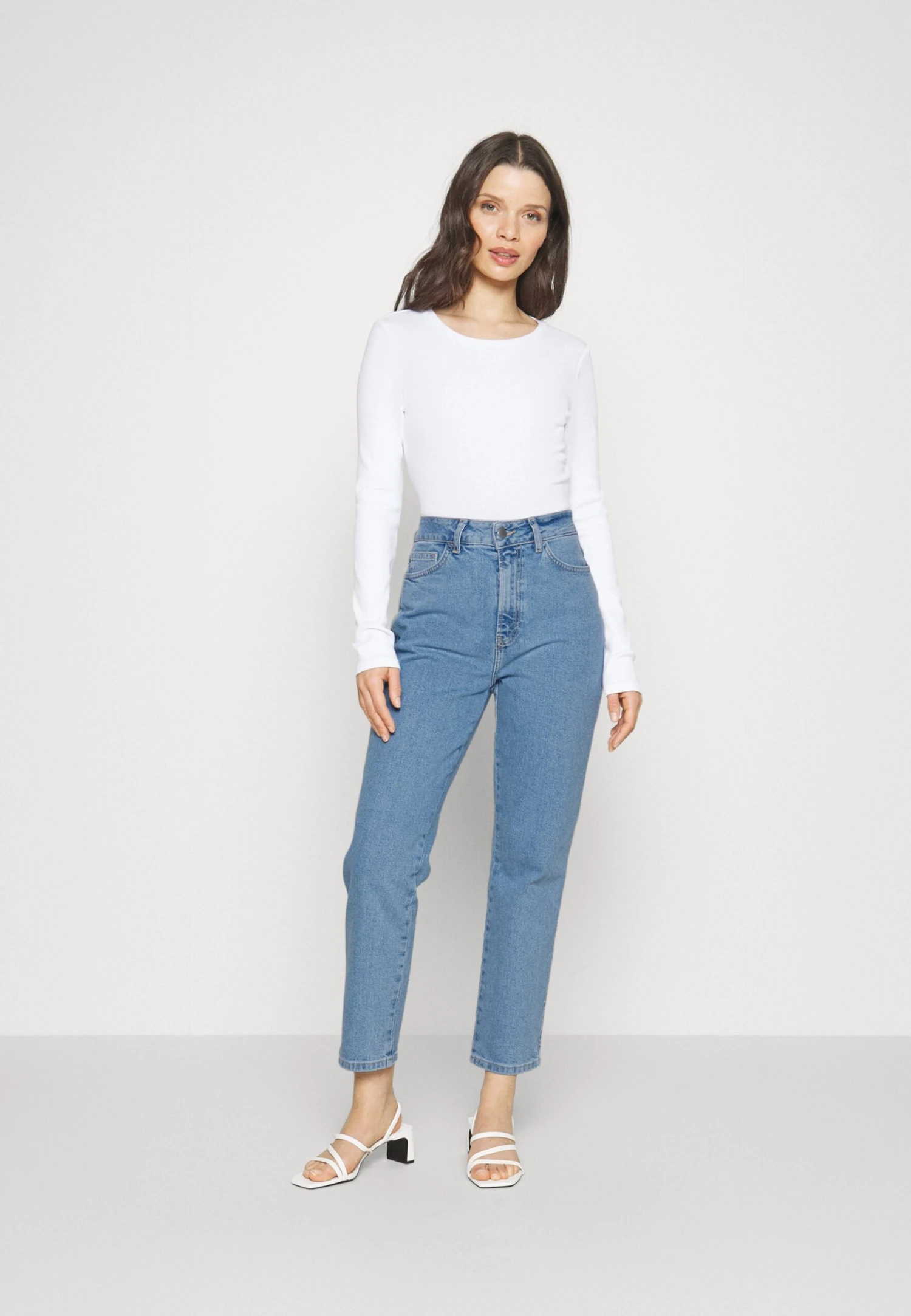 Slim Fit Jeans - Light Blue Denim 2 Slim Fit Jeans - Light Blue Denim - Image 2