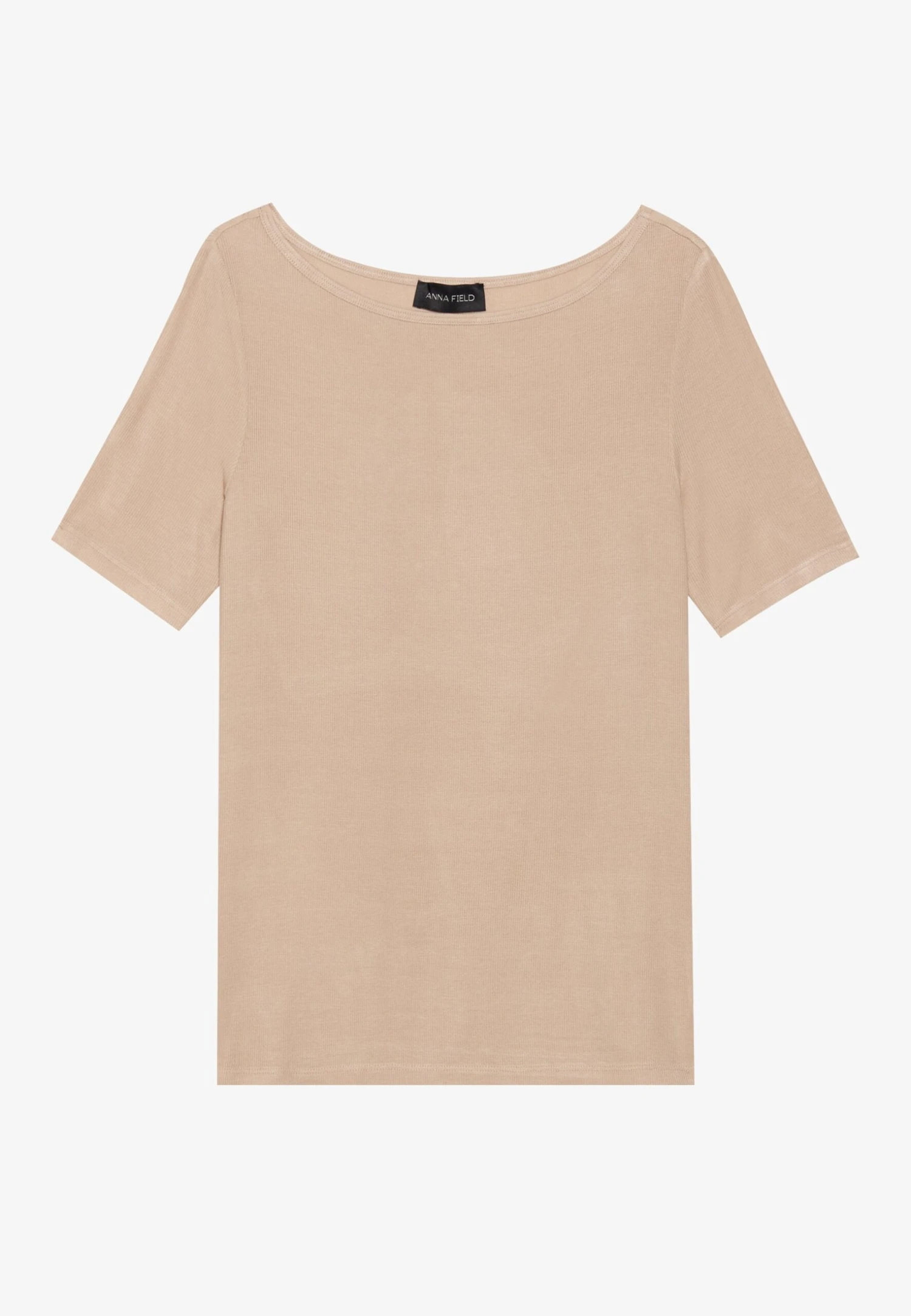 Anna Field BOATNECK T SHIRT IN MICRO MODAL MIX - Basic T-shirt - Light Taupe 4 Anna Field BOATNECK T SHIRT IN MICRO MODAL MIX - Basic T-shirt - Light Taupe - Image 4