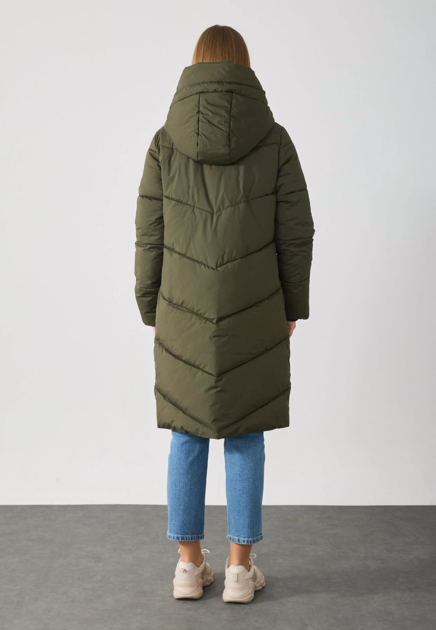 Anna Field CONTRAST - Winter Coat - Dark Green 3 Anna Field CONTRAST - Winter Coat - Dark Green - Image 3