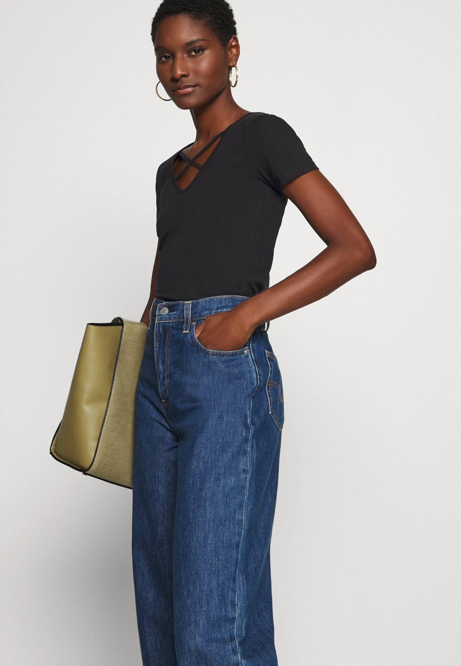 Anna Field Print T-Shirt - Black 5 Anna Field Print T-Shirt - Black - Image 5