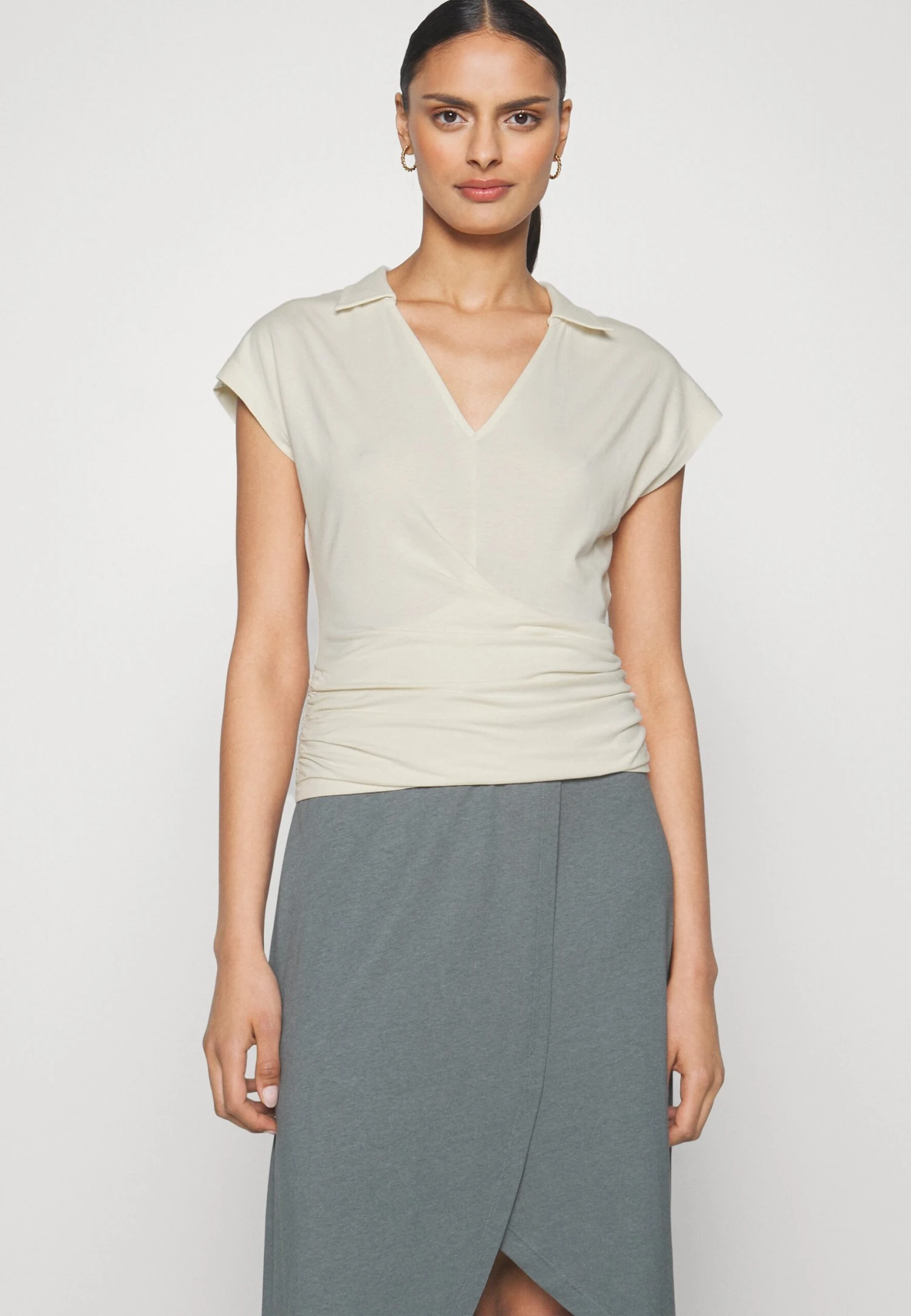 Anna Field Wrap Blouse- Blouse - Offwhite 6 Anna Field Wrap Blouse- Blouse - Offwhite - Image 6