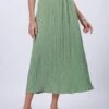 Anna Field Pleated Skirt - Green