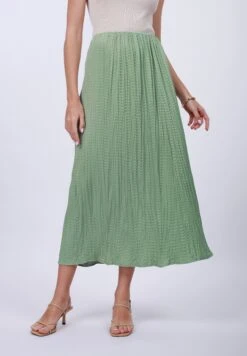 Anna Field Pleated Skirt - Green