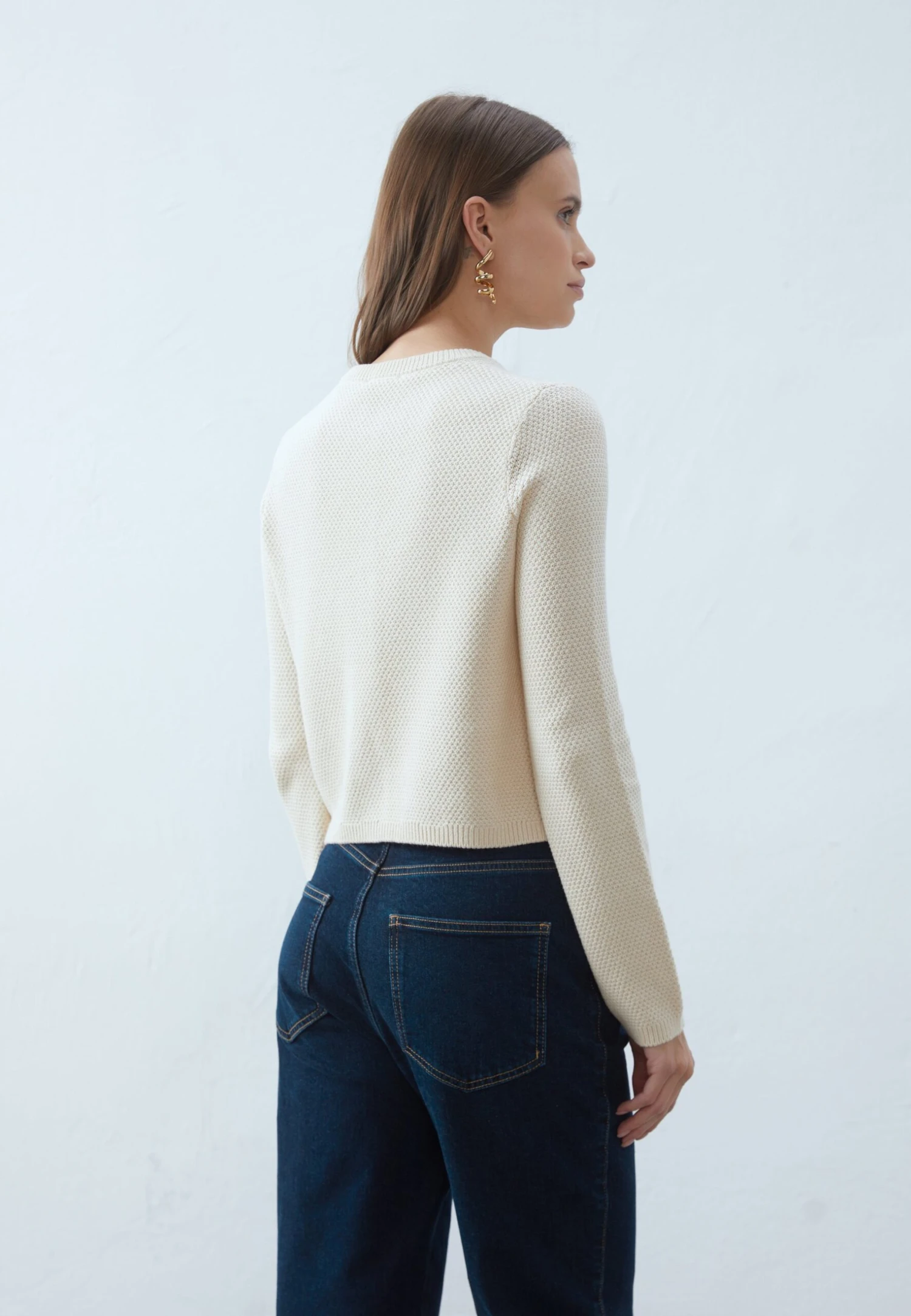 Anna Field Cardigan - Sand 3 Anna Field Cardigan - Sand - Image 3