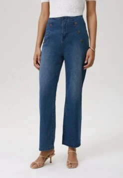 Anna Field Straight Leg Jeans - Mid Blue Wash