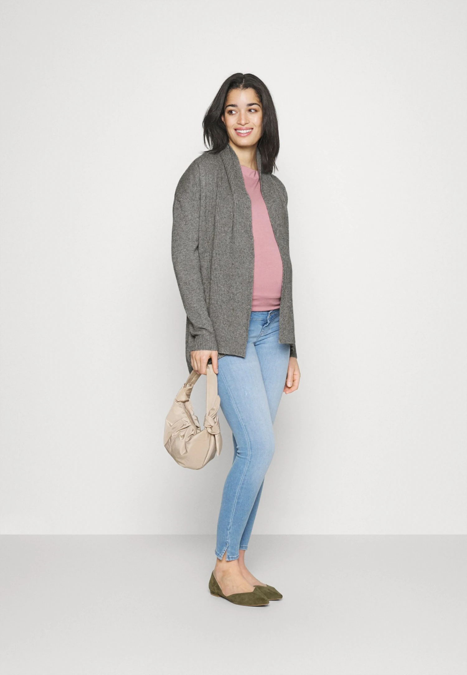 Cardigan - Mottled Grey 4 Cardigan - Mottled Grey - Image 4