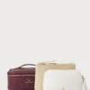 Anna Field SET - Wash Bag - Beige/bordeaux/offwhite