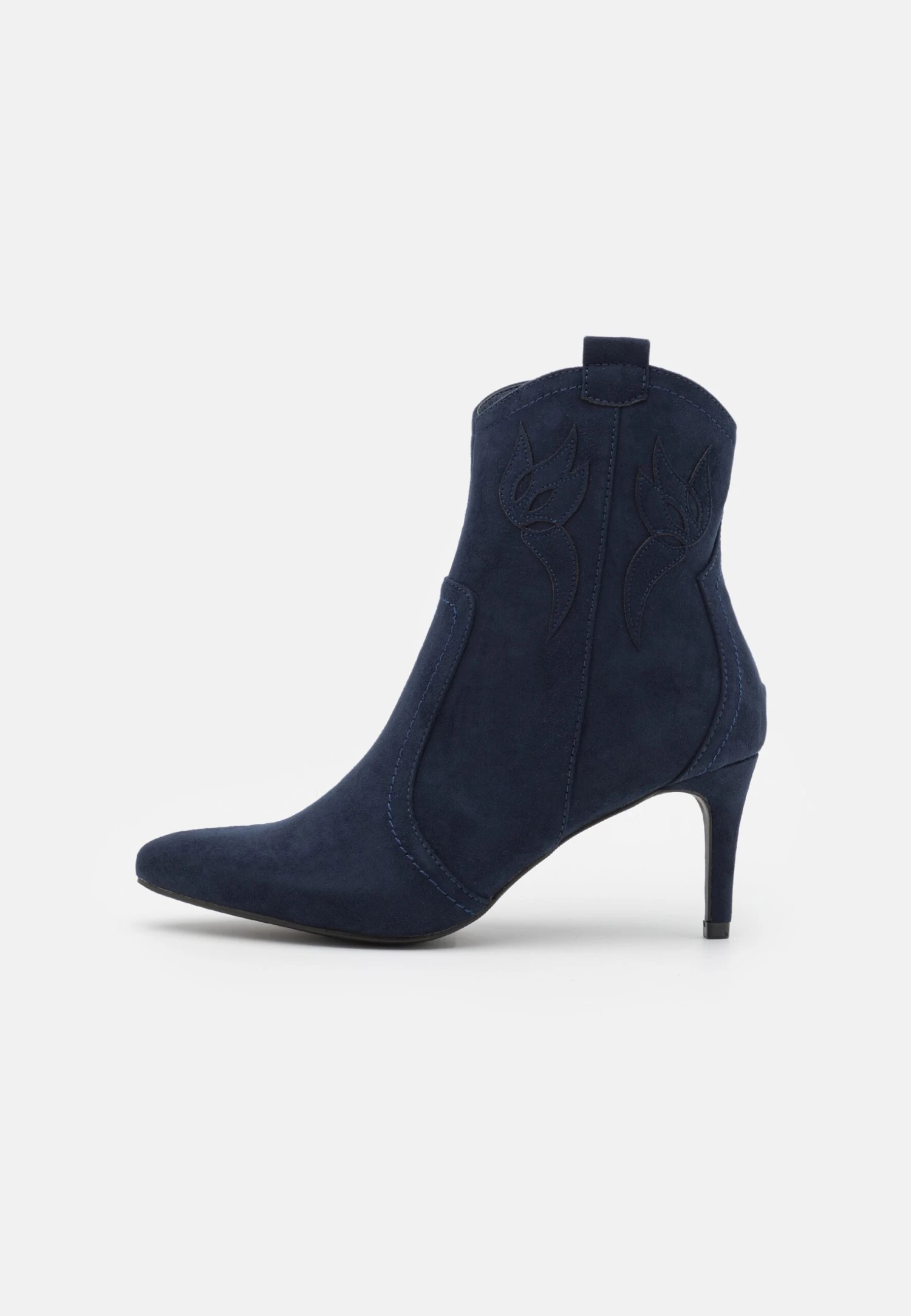 Anna Field High Heeled Ankle Boots - Dark Blue 2 Anna Field High Heeled Ankle Boots - Dark Blue - Image 2