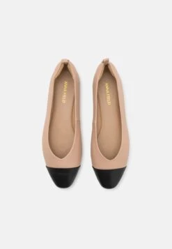 Anna Field LEATHER - Ballet Pumps - Beige -Fashion e6f898682f574736b78780577c0d42d6
