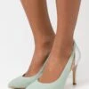 Anna Field Leather - High Heels - Mint/Silver