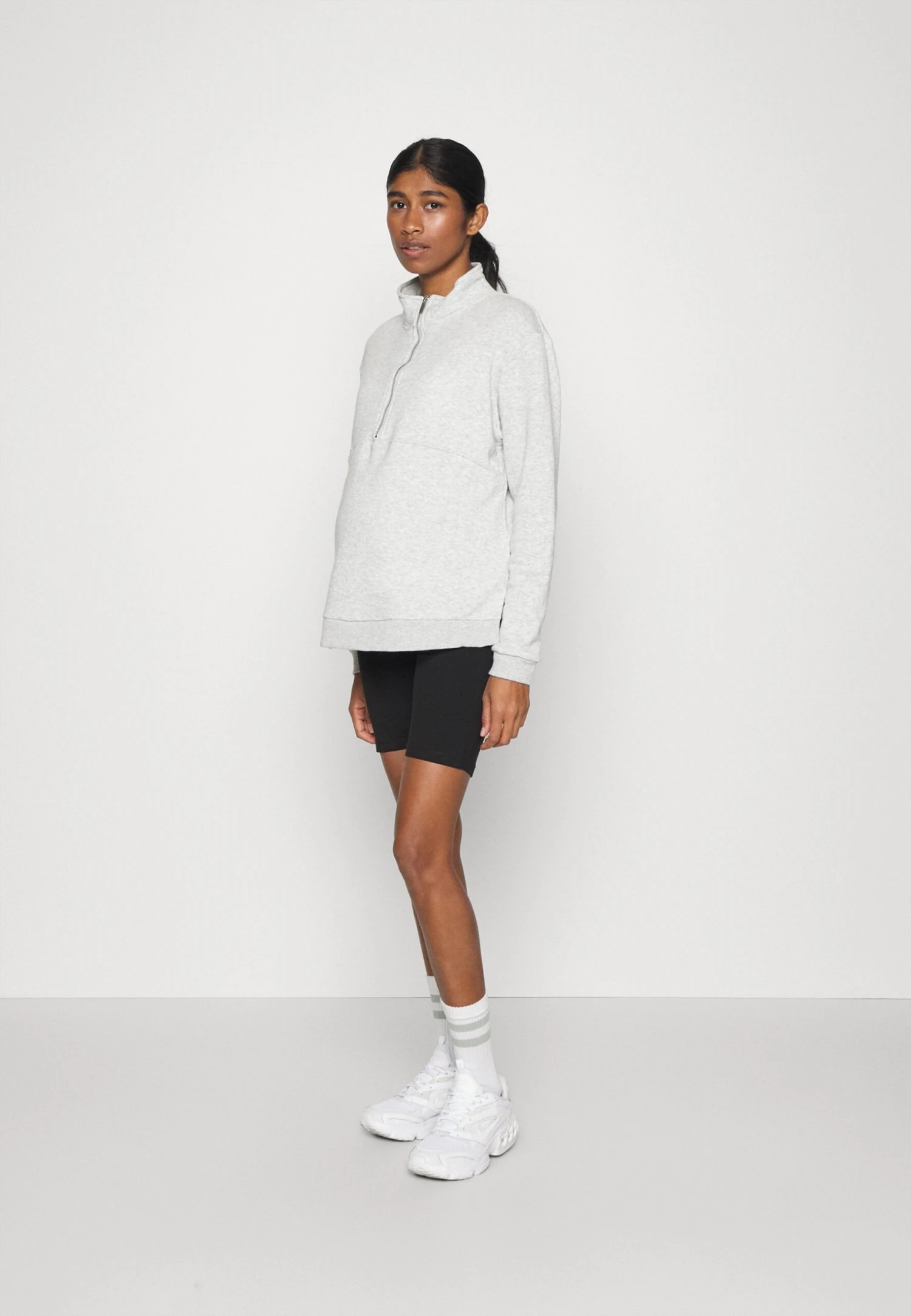 2 Pack - Leggings - Trousers - Black/ Mottled Dark Grey 1 2 Pack - Leggings - Trousers - Black/ Mottled Dark Grey